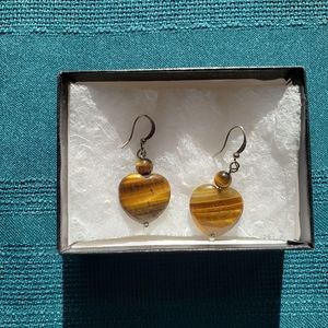 Tigers eye earrings